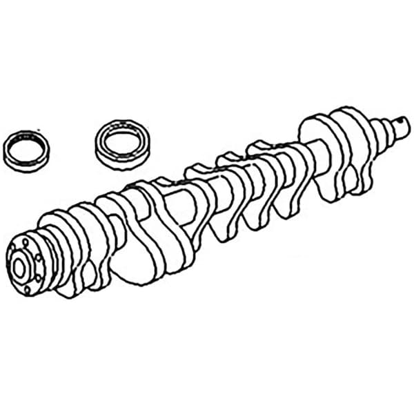 Aftermarket Crankshaft & Rope Seal 3639541M1 Fits Massey Ferguson 175 180 715B C300 50C 165 31315884 - main